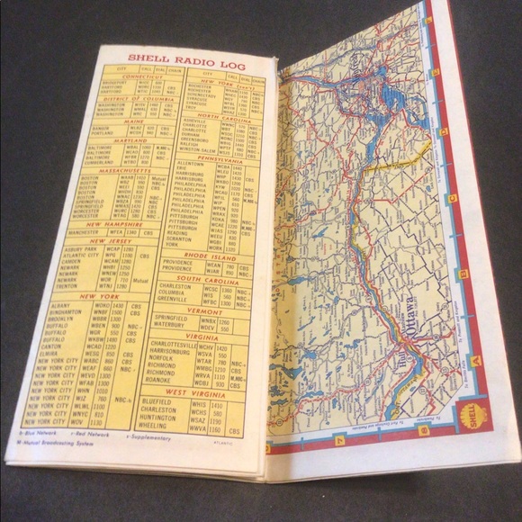 1950’s Shell Vermont, New Hampshire Road Map - Picture 2 of 4